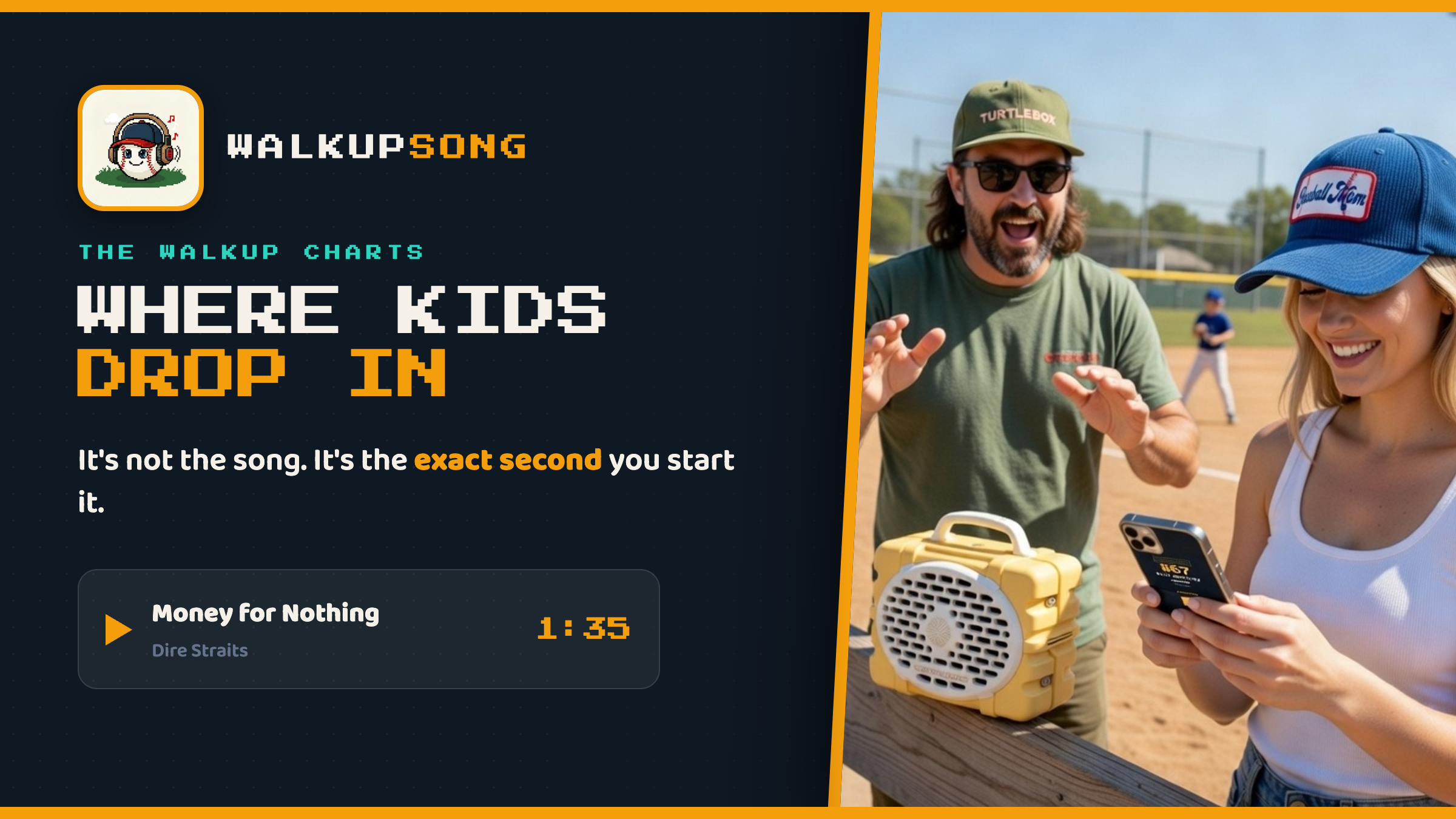 WalkUpSong — Where Kids Drop In: top weekend walkup songs and the exact second each clip starts